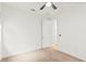 Cozy bedroom featuring plush carpeting, a ceiling fan, and a large closet at 10851 Hanwicke Harbor Ave, Las Vegas, NV 89166