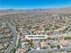 Panoramic aerial shot highlighting the home's prime location at 11621 La Mirage, surrounded by scenic beauty at 11621 La Mirago Pl, Las Vegas, NV 89138
