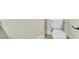 Close-up of a standard white toilet with a clean and simple design at 11621 La Mirago Pl, Las Vegas, NV 89138
