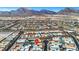 Aerial view showcasing the home's location and backyard pool in a vibrant community at 11895 Skyline Arch Ct, Las Vegas, NV 89138