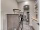 Well-equipped laundry room with modern appliances and organized shelving at 125 Mirage View Dr, Henderson, NV 89011