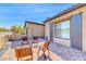 Cozy outdoor patio with stylish chairs at 125 Mirage View Dr, Henderson, NV 89011