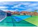 Community tennis courts with mountain views at 125 Mirage View Dr, Henderson, NV 89011