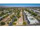 Beautiful aerial view of the home with desert landscape and mountainous background views at 1309 Dorothy Ave # 4, Las Vegas, NV 89119