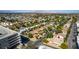 Nice aerial view of this residential neighborhood featuring mature trees and desert landscaping at 1309 Dorothy Ave # 4, Las Vegas, NV 89119