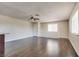 A spacious living room area with hardwood floors and lots of natural light at 1309 Dorothy Ave # 4, Las Vegas, NV 89119