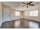 Upstairs living area with beautiful hardwood floors and tons of natural light at 1309 Dorothy Ave # 4, Las Vegas, NV 89119