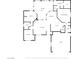 Detailed floor plan featuring bedrooms, bathrooms, living room, kitchen, sunroom, and garage layout at 1351 Fawn St, Pahrump, NV 89048