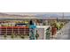 View of city with artwork on buildings and mountains in the background at 150 N Las Vegas Blvd # 804, Las Vegas, NV 89101
