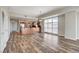 Open floor plan features wood-look flooring, an updated kitchen, and a large window for lots of natural light at 150 N Las Vegas Blvd # 804, Las Vegas, NV 89101
