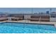 The shimmering rooftop pool and comfortable lounging areas provide a relaxing retreat with city views at 150 N Las Vegas Blvd # 804, Las Vegas, NV 89101