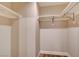 Walk-in closet is well-organized with shelving and hanging rods at 150 N Las Vegas Blvd # 804, Las Vegas, NV 89101