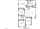 Detailed second-floor layout featuring three bedrooms, two bathrooms, and a primary bedroom with walk-in closet at 1812 Relate Ct, Las Vegas, NV 89117
