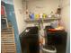 Functional laundry room with modern washer and dryer units at 1841 Skywood Way, Las Vegas, NV 89142