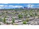Aerial view of the neighborhood, with Las Vegas skyline at 2016 Linden Ave, Las Vegas, NV 89101