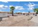 Expansive backyard area showcasing potential for development with a mature palm tree as a focal point at 2016 Linden Ave, Las Vegas, NV 89101