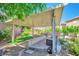 Backyard patio with covered area, perfect for outdoor entertaining and relaxation at 2189 De Narvik Dr, Henderson, NV 89044