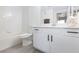 Clean bathroom has a bathtub and a white vanity at 2300 E Silverado Ranch Blvd # 1165, Las Vegas, NV 89183