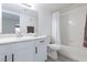 Well-lit bathroom with vanity, bathtub, and shower combo at 2300 E Silverado Ranch Blvd # 1165, Las Vegas, NV 89183