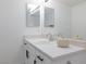 Bright bathroom featuring a white vanity with solid surface countertop and modern fixtures at 2300 E Silverado Ranch Blvd # 1165, Las Vegas, NV 89183