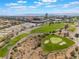 Expansive aerial view of neighborhood's green golf course at 350 S Durango Dr # 108, Las Vegas, NV 89145