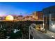 Stunning cityscape view from a private balcony, capturing the vibrant lights and iconic landmarks at 360 E Desert Inn Rd # 1901, Las Vegas, NV 89109