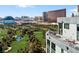 Breathtaking views of the Las Vegas skyline and lush golf course from the condo's private balcony at 360 E Desert Inn Rd # 1901, Las Vegas, NV 89109
