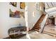 Elegant foyer with a modern design and staircase, creating a grand entry at 360 E Desert Inn Rd # 1901, Las Vegas, NV 89109