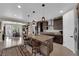 Spacious open-concept kitchen with a large island, granite countertops, stainless steel appliances, and ample cabinetry at 40 Vicolo Della Luna, Henderson, NV 89011