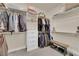 Spacious walk-in closet with shelving and hanging space for clothing and personal items at 40 Vicolo Della Luna, Henderson, NV 89011