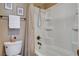 This bathroom features a tub shower and toilet at 4860 Nara Vista Way # 204, Las Vegas, NV 89103