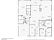 Detailed floor plan showcasing the layout of the home, including living spaces, bedrooms, and bathrooms at 6141 Markleham Ave, Las Vegas, NV 89130