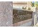 Elegant 'Copperfield' community sign showcasing quality craftsmanship and design at 6141 Markleham Ave, Las Vegas, NV 89130