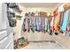 Walk-in closet with well-organized racks and shelves for all your storage needs at 7115 Hickory Post Ave, Las Vegas, NV 89179
