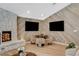 Cozy living area with fireplace, perfect for entertaining at 7140 Palmyra Ave, Las Vegas, NV 89117