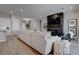 Elegant living room features modern fireplace and an open floor plan at 7416 Deschutes Cir, Las Vegas, NV 89129