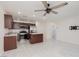Modern open floorplan connecting kitchen and living room at 835 Jigglypuff Pl, Henderson, NV 89011