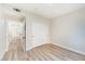 Bedroom with wood-look floors and ample closet space at 8501 W University Ave # 1042, Las Vegas, NV 89147