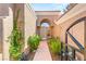 Inviting home exterior featuring a walkway leading to the front door at 9445 January Dr, Las Vegas, NV 89134