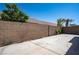 Backyard features a block wall, with space for outdoor activities at 9710 Geiger Peak Ct, Las Vegas, NV 89148