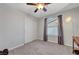 Neutral bedroom with closet, carpet, and large window at 2016 Catalina Marie Ave, Henderson, NV 89074