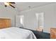 Spacious main bedroom showing ensuite bathroom and bedroom entrance at 2158 Indigo Creek Ave, Henderson, NV 89012