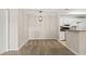 Cozy dining area near the kitchen with carpet floors and a modern pendant light at 2200 S Fort Apache Rd # 1033, Las Vegas, NV 89117