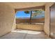 View of the exterior from the patio, showing a railing and privacy wall at 2200 S Fort Apache Rd # 1033, Las Vegas, NV 89117