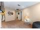 Spacious bonus room featuring a media center and neutral carpeting at 2232 Le Conte Ave, Henderson, NV 89074