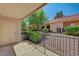 The patio is fenced and features a view of the exterior of the community at 2851 S Valley View Blvd # 1196, Las Vegas, NV 89102