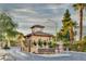 View of the gated entrance to the exclusive Las Vegas Country Club Estates at 2989 Bel Air Dr, Las Vegas, NV 89109