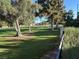 Beautiful green space with mature trees and a well-maintained lawn, creating a park-like setting at 2989 Bel Air Dr, Las Vegas, NV 89109