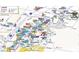 Detailed map highlighting the location of Las Vegas Country Club near famous hotels and attractions at 2989 Bel Air Dr, Las Vegas, NV 89109