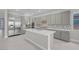 Sleek kitchen with stainless steel appliances, center island, and stylish backsplash at 313 Forsyth Park St, Las Vegas, NV 89138